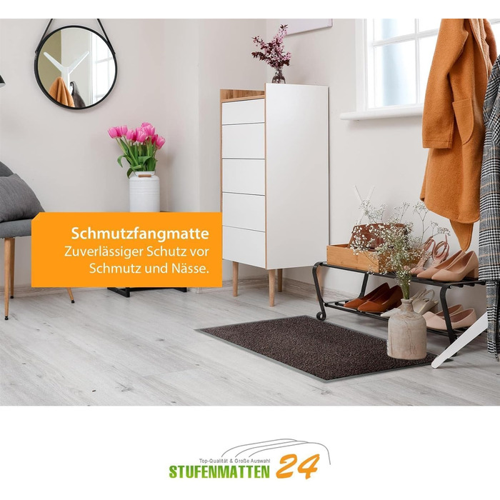 Килимок для бруду Kettelservice-Metzker Килимок для очищення Різні кольори та розміри Терра Коричнево-чорний строкатий 120 x 180 см 120 x 180 см Коричнево-чорний