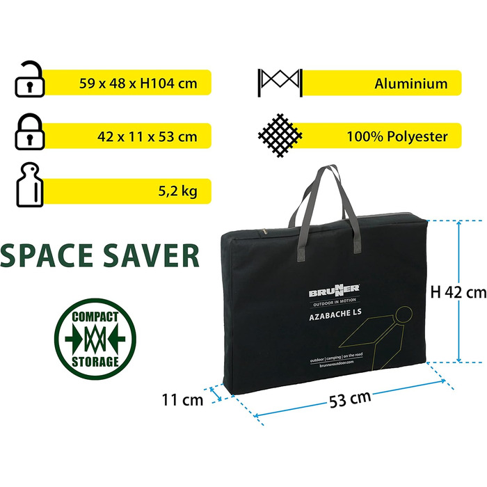 BRUNNER Campingschrank Azabache LS, BRUNNER Campingschrank Azabache LS