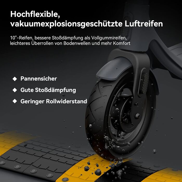 Електросамокат з допуском до дорожнього руху, електросамокат LEQISMART A11, 10-дюймові шини, запас ходу 30 км, 20 км/год, складний