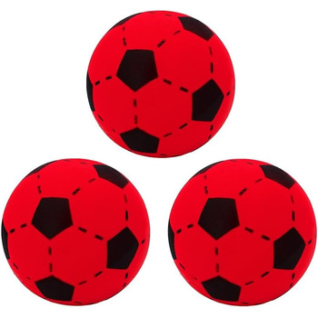 М&39який м&39яч Kyto 3X, 12 або 20 см, жовтий, червоний, синій, пінопластовий м&39яч, дитячий м&39який футбольний м&39яч, 20 см, червоний