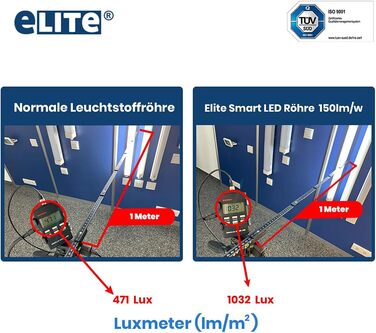 Світлодіодна трубка eLITe T5, 51,7 см, 7 Вт, дуже яскрава, 720 лм, 840, 4000 кельвінів, універсальний білий, ТІЛЬКИ ДЛЯ EVG, 140 градусів, однорідне світло, довговічність 50 000 год, гарантія 3 роки