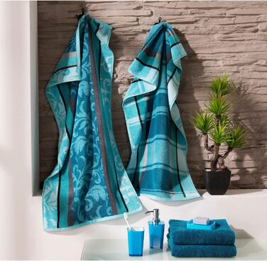 Набір рушників Erwin Mller 4 шт. - Ludwigsburg - 100 бавовна - розмір 50x100 см - приємно м'який, поглинаючий, об'ємний - практичн