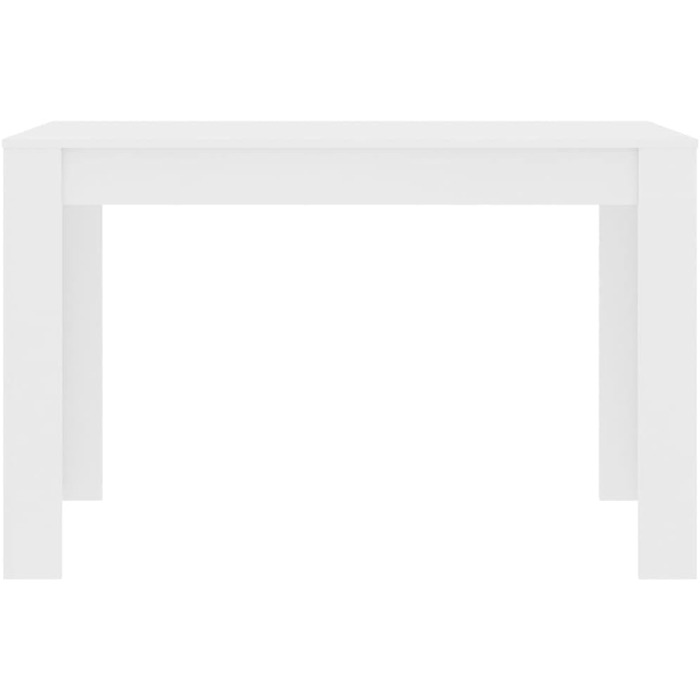 Обідній стіл, мінімалістичний стиль, обідній стіл, кухонний стіл, обідній стіл, їдальня, кухня, білий, 120x60x76 см, дерев&39яний композит