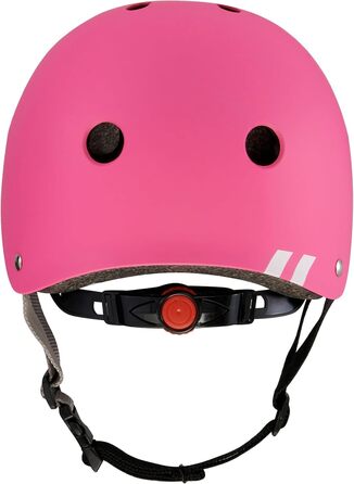 Дитячий шолом для скейтбордингу 80SIX, регульований велосипедний шолом для підлітків та дорослих, сертифікований CE EN1078, для скейтборда, велосипеда, самоката, електросамоката, 49-61 см матово-рожевий M/L (55-58 см)