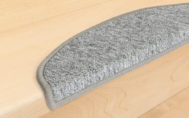 Килимки для сходів Kettelservice-Metzker малого формату для компактних сходів/гвинтових сходів 55x15x3,5 см, сірий 14 шт. 14 шт. с