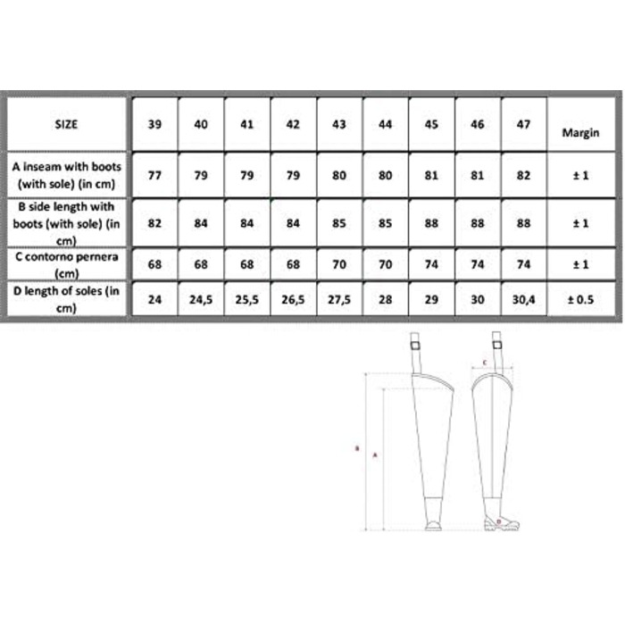 Чоботи для ходьби з натуральної гуми, штани для ходьби з натуральної гуми, штани для риболовлі, штани для ставка 45 - 29 см чорні