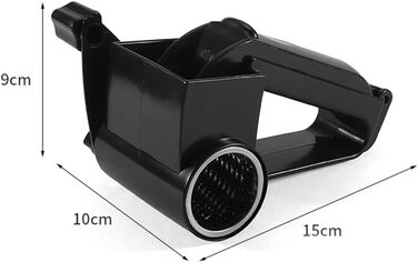 Ручна дробарка Dariokki, ручна нарізка для сиру з ручним приводом і барабаном з нержавіючої сталі для тертки твердого сиру