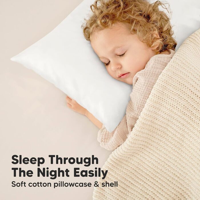 Дитяча подушка KeaBabies з наволочкою - 535см дитяча подушка від 2 років, дитяча подушка, що миється, м'яка органічна дитяча подуш