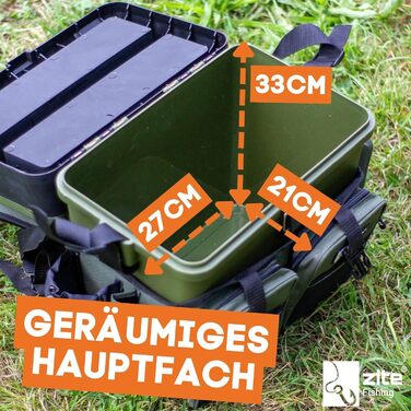 Набір рибальських аксесуарів Zite Fishing Рюкзак Multi-Fishing Case 4 ящики для снастей у кришці Сачок телескопічний прогумований Сачок 2,10 м Кусачки для зняття гачка 18 см