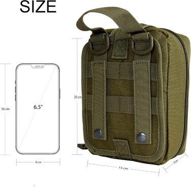 Аптечка сумка тактична аварійна сумка медична сумка аптечка аптечка на відкритому повітрі кемпінг портативна армійська зелена