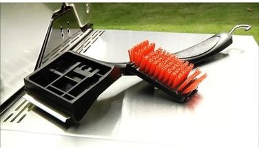Щітка для гриля Char-Broil 2-в-1 Cool-Clean (нейлон) та змінна насадка Hot-Clean для преміум-щітки