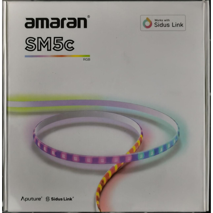 Світлодіодна стрічка Aputure Amaran SM5c Pixel RGB 5 м Smart Segment Control Світлодіодна стрічка Підтримка програми Керування програмами Storeo Alexa Hey Google для вечірки Збірка Домашнє освітлення Фотостудія (SM5c)