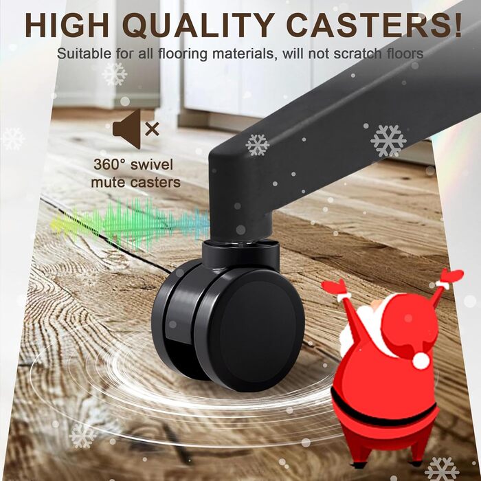 Ергономічне офісне крісло Storeo Imp, велике, до 150 кг, сітка, чорне