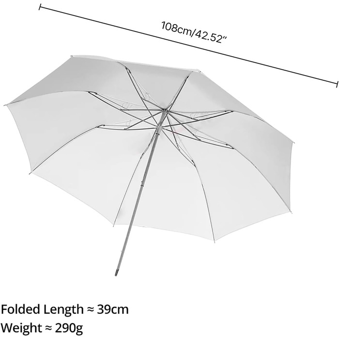 Складна м'яка парасолька ADS5, портативна, студійна зйомка для студійних спалахів Speedlite, створює природне та рівномірне освітлення