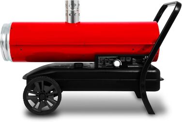 КВт непрямого нагріву, дизельний/масляний обігрівач з вихлопною трубою, термостат, витрата повітря 1400 м/год, бак 50 л, масляний обігрівач із захистом від перегріву, пристрій контролю полум&39я, масляний обігрівач, дизельна гармата 50 кВт непрямого нагрі