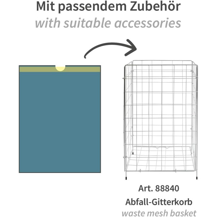 Сміттєві пакети Franz Mensch на 75 предметів, 120 л зі шнурком, LDPE, сині, стійкі до розриву, рулонні, для утилізації відходів, приблизно 45 мкм