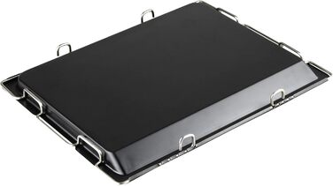 Деко для випікання Grizzly регулюється за розміром, деко для духовки висувається від 41 до 51 см, з обідком висотою 2 см, регульований деко для духовки Висувна рама, 41-51 см