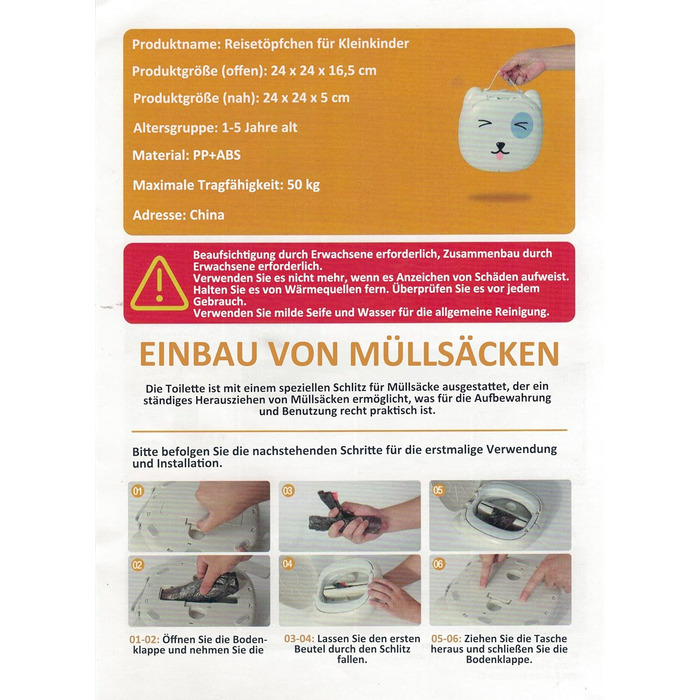 39s Travel Potty, Baby Children&39s Toilet, Portable Potty Seat Portable Travel Toilet Children Travel Toilet Children Foldable fo