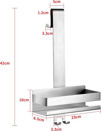 Полиця для душу підвісна - без свердління, нержавіюча сталь. Кошик для душу для скляних перегородок без свердління, з гачками для безрамних скляних дверей, сріблястий.