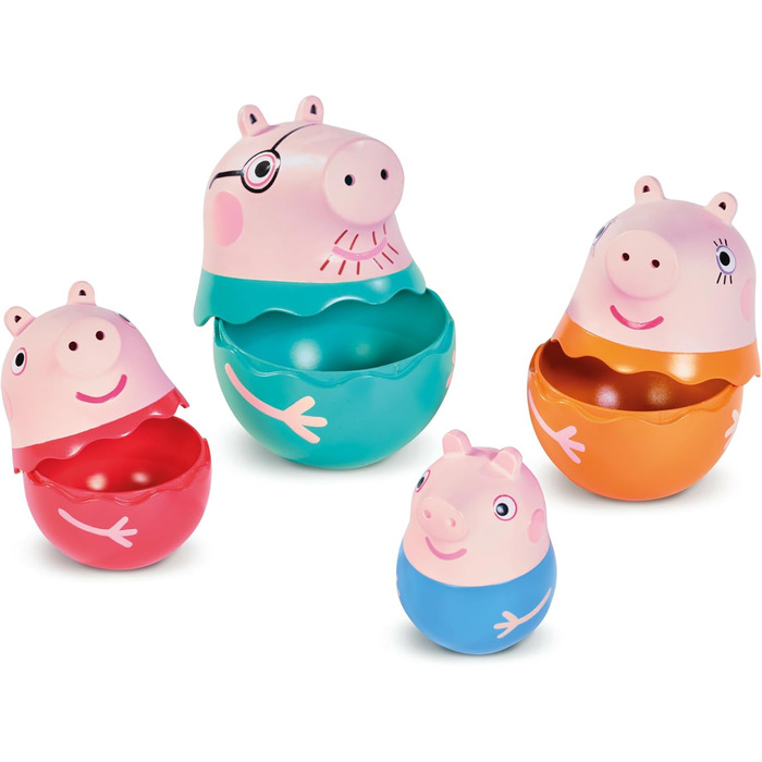 Набір для ванни Peppa Pig Сімейка свинок, іграшки для складання та купання, для малюків від 18 місяців