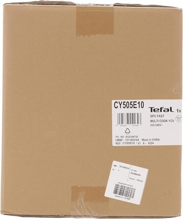 Мультиварка Tefal CY505E Fast & Delicious електрична скороварка об'єм 6 л 25 автоматичних програм до 80 швидше готування енергозбе