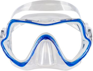 Набір для сноркелінгу для дорослих, ергономічна силіконова маска, напівсуха трубка Breezer з клапаном, синя