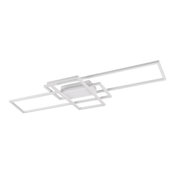 Стеля LED-світильник Trio Leuchten Irvine 620010431, матовий білий метал, 60 Вт LED, з пультом, димером та нічним підсвічуванням