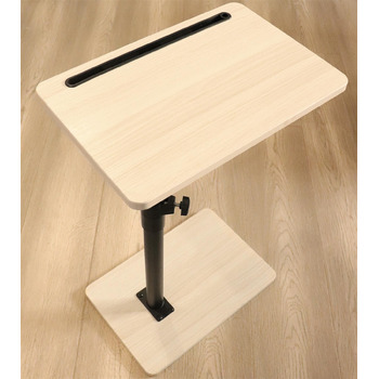 Приставний столик до дивана - журнальний столик з поворотом на 360 та регульованою висотою/дерев&39яний столик для дивана, столик з підлокітниками для дивана, приставний столик для закусок біля ліжка або крісла з відділенням для телефону/планшета (стандар