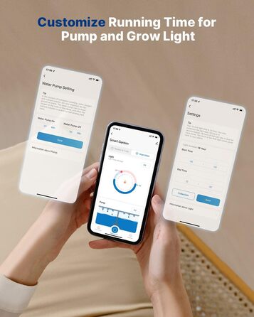 Система iDOO WiFi для гідропоніки, розумний сад зі світлодіодною лампою для рослин, вентилятор, автоматичний таймер, набір трав для внутрішнього саду, гідропоніка з регульованою висотою для використання в приміщенні, 12 стручків