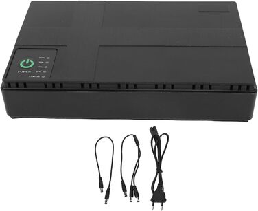 Джерело безперебійного живлення Topiky 10400mAh UPS, міні-UPS 18W з резервним живленням 5V/9V/12V/15V/24V через USB, LAN, PoE для роутерів, модемів (Європейський штекер)