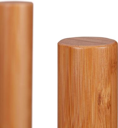 Бамбукова підставка для квітів Relaxdays, індивідуально регульована, для квіткових горщиків до 32 см, підставка для рослин, висота 35,5 см, натуральна, , світло-коричнева