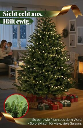 Штучна ялинка 180 см темно-зелена 4smile