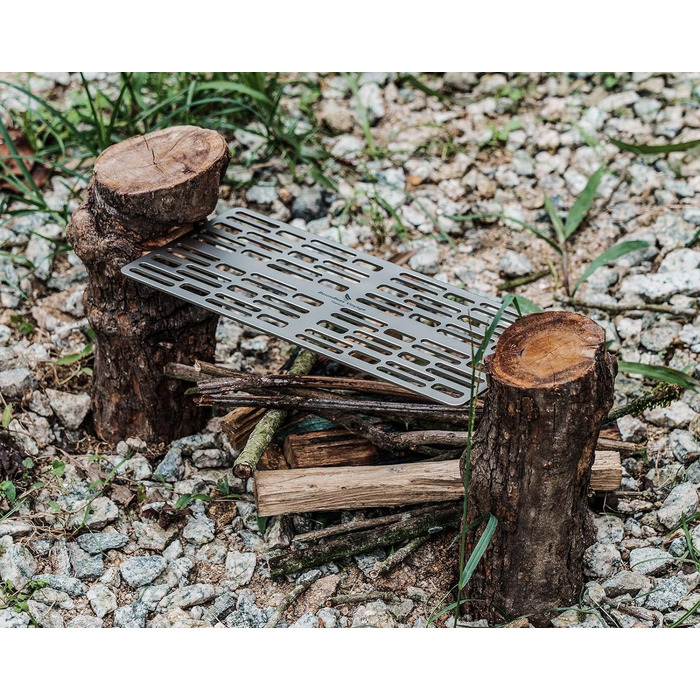 Титанова решітка для приготування їжі Решітка для гриля на відкритому повітрі Деревне вугілля Барбекю Сітка Тарілка для гриля Надл