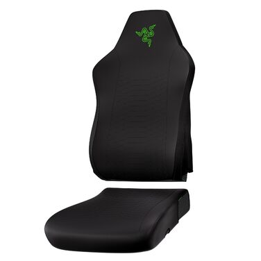 Чохли для ігрових крісел Razer - Розроблені для Iskur V2 X - Міцні та повністю миються - Захист від бруду та плям (2-компонентні дизайнерські чохли для спинки та сидіння) Чорний Iskur V2 X - Чохол