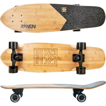 Лонгборд RAVEN Trevix 41" для дітей дорослих хлопчиків дівчаток алюмінієві траки ABEC-9 хром PU колеса 70x51 мм drop-through freeride cruiser повний компліт для початківців профі оригінал 2025