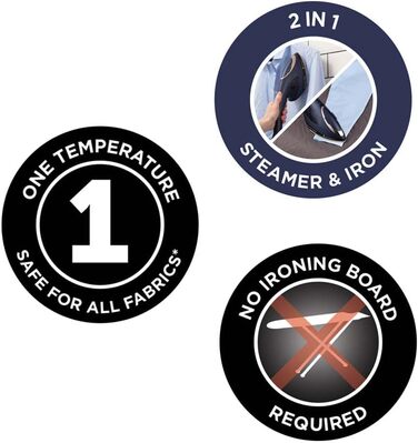 Парова праска Russell Hobbs Steam Iron Multi Паровий випрямляч та парова праска Steam Genie 2-в-1 (1700 Вт, пара 20 г/хв, термості