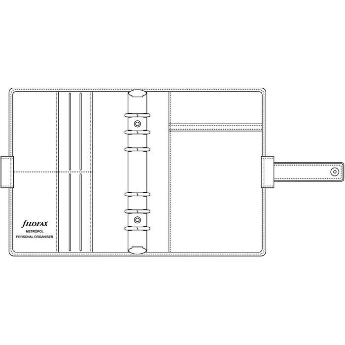 Тримач для календаря Filofax Metropol Ref. 026910 червоний 95 x 171 мм 1 червоний