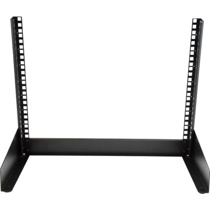 Мережева шафа з відкритою рамою 8U - 19-дюймова 2-стійкова окремостояча настільна стійка для комп&39ютерів, серверів, аудіовізуального, медіа, IT та обладнання для обробки даних (RK8OD) 8U односпальне ліжко