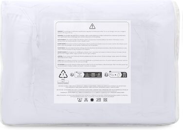 Літня ковдра Utopia Bedding 200 x 200 см, Всесезонна ковдра, Легка ковдра з наповнювачем з поліестеру, Ковдра з мікрофібри (Біла)