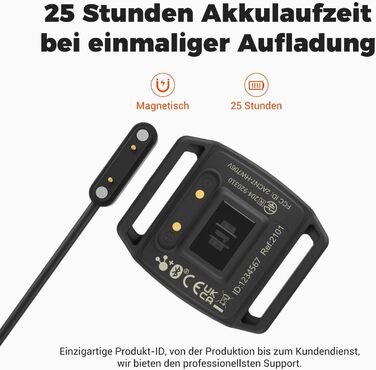 Пульсометр COOSPO, браслет, оптичний датчик серцевого ритму, Bluetooth 4.0, ANT, сумісний з iFit, Polar, Strava, Wahoo, Garmin, Peloton, чорний