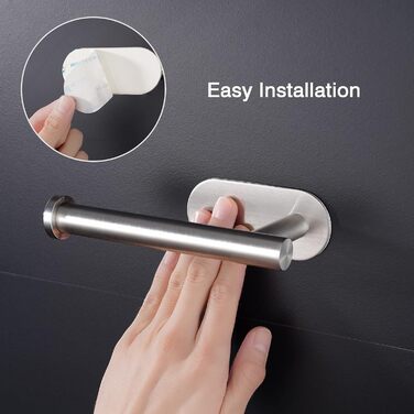 Тримач для туалетних рулонів Aikzik без свердління, самоклеючий тримач для туалетних рулонів з нержавіючої сталі круглий тримач дл