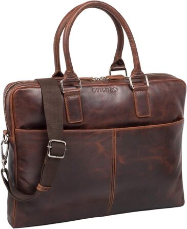 Сумка через плече шкіряна вінтажна велика сумка через плече елегантна сумочка для офісу ділової роботи ноутбук 13.3 дюйма портфель