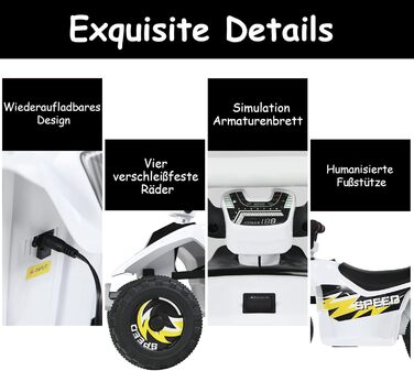 Електричний дитячий квадроцикл 2.8-4.6 км/год, міні електричний квадроцикл, дитячий автомобіль, дитячий мотоцикл, дитячий квадроци