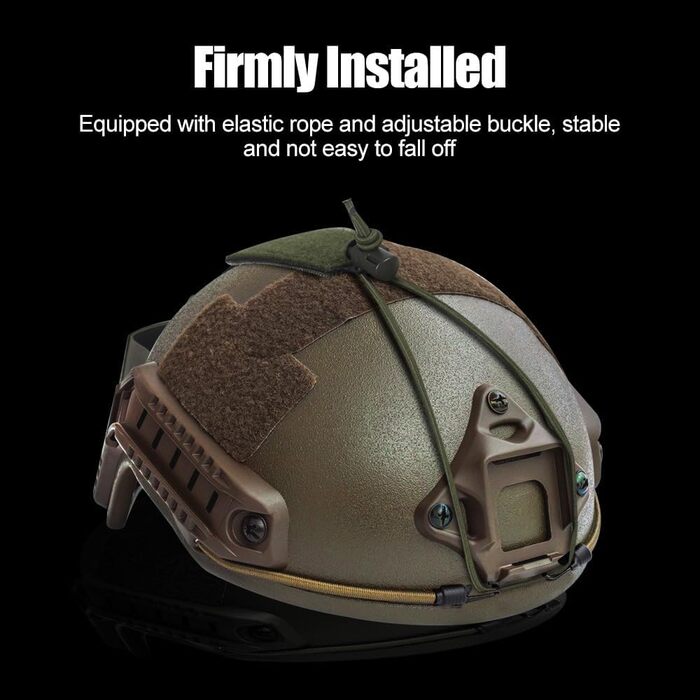 Підсумок для батареї тактичного шолома NVG, підсумок для батареї страйкбольного шолома з кріпленням на липучці та петлі для системи утримання батареї PVS31, армійський зелений