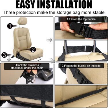 Автомобільний органайзер на заднє сидіння Datanly з піддоном, органайзер на заднє сидіння для дітей, килимки для авто, для подорож