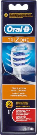 Щітки Braun Oral-B TriZone, упаковка з 2 шт.