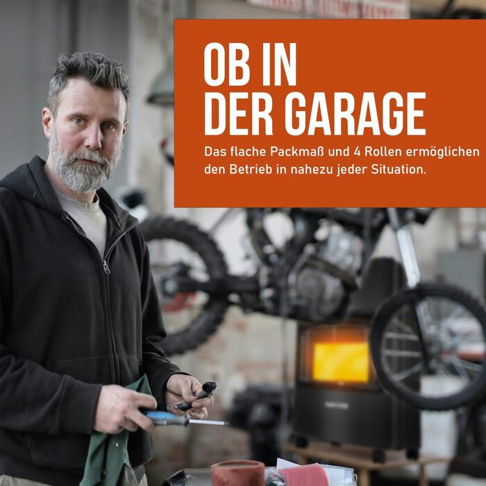 Газовий обігрівач потужністю 4200 Вт - газова духовка/керамічний газовий обігрівач, включаючи регулятор тиску газу, газовий шланг/інфрачервоний керамічний пальник/газовий обігрівач, для газових балонів з бутаном або пропаном до 15 кг (чорний)