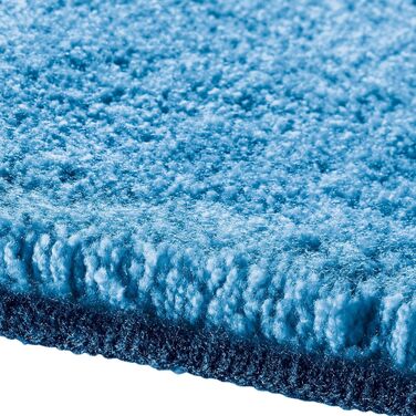 Килимок для туалету Erwin Mller без вирізу, синій, розмір 50x50 см - нековзний, м&39який та пухнастий, підходить для теплої підлоги. Синій 50 x 50 см (прямокутний)