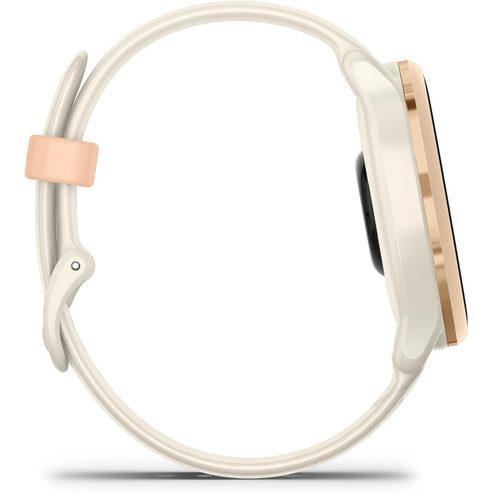 Мм (ексклюзивно на Storeo) смарт-годинник для фітнесу, сенсорний AMOLED-екран 1,2 дюйма, до 11 днів роботи від акумулятора, понад 80 спортивних програм, опції тренувань, функції для здоровя, розумні сповіщення. Vivoactive 6 Exclusive, колір Bone/Pink Dawn