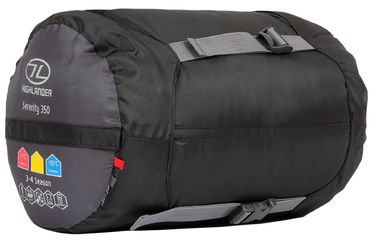 Спальний мішок Highlander Serenity 350/-7°C Charcoal Left (SB186-CH)